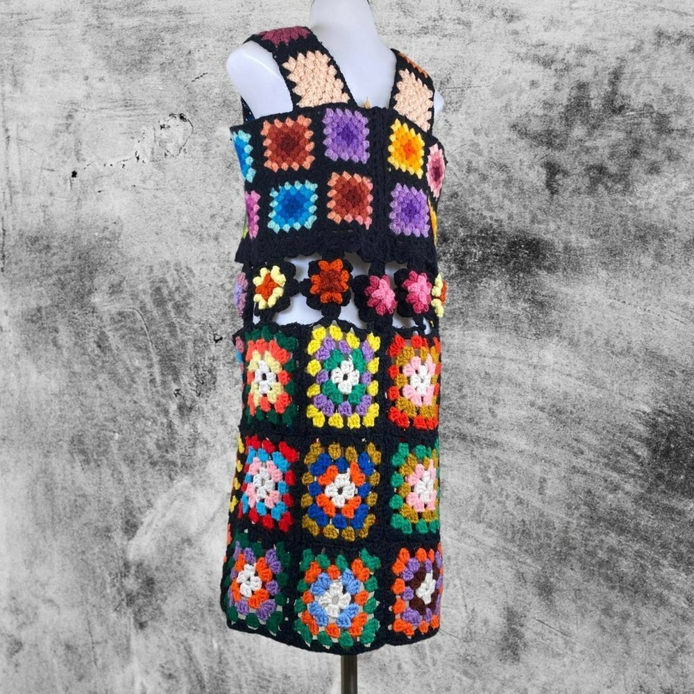 The Series NYC Granny Square Rainbow Dress - Picture 11 of 12
